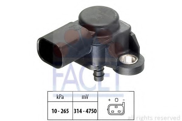 FACET 10.3102 Air Pressure Sensor, height adaptation